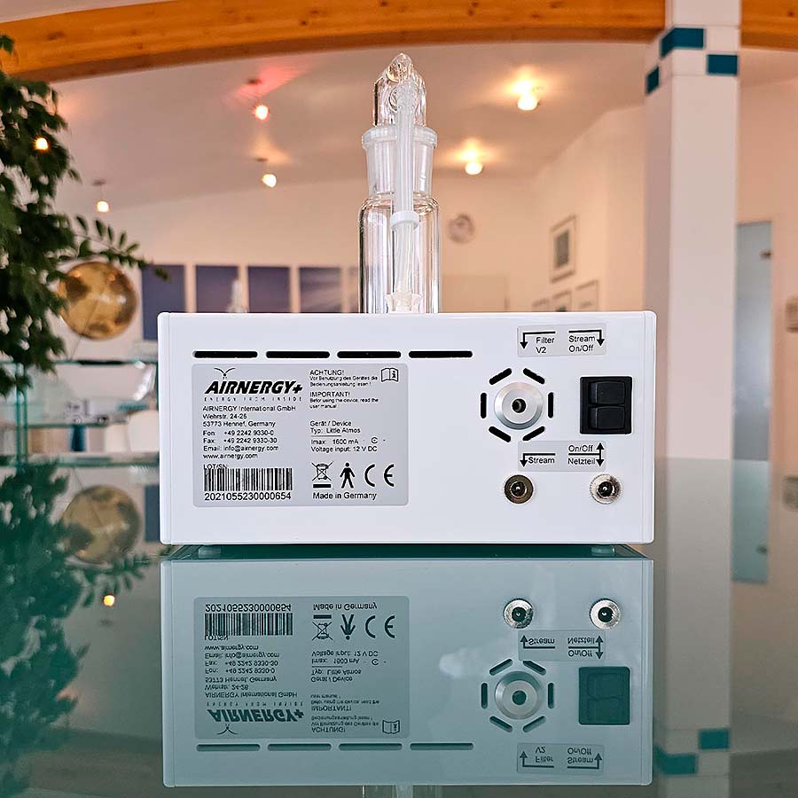 Rückseite  mit Anschlüssen