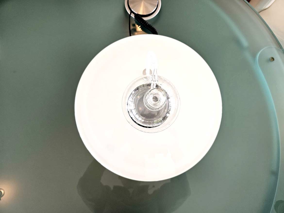 In der Draufsicht zeigt sich die Kreisform 